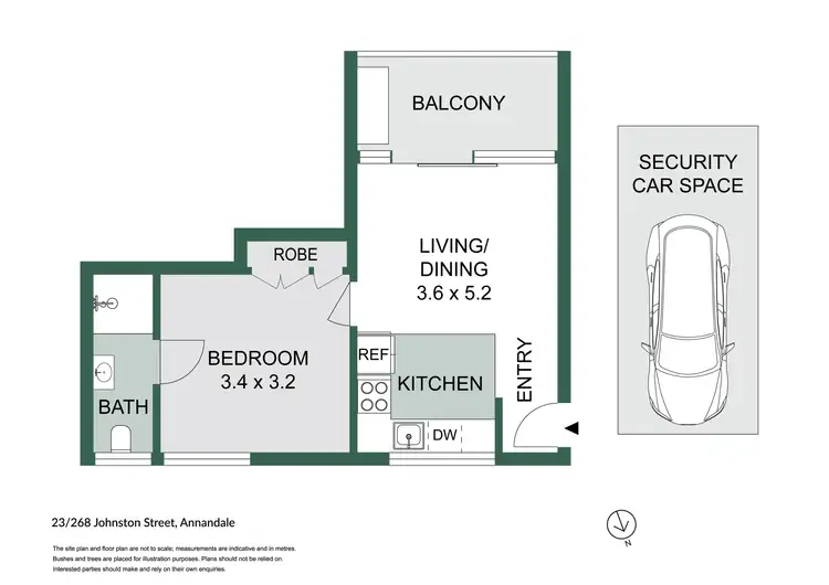 Floorplan of Homely unit listing, 23/268 Johnston Street, Annandale NSW 2038