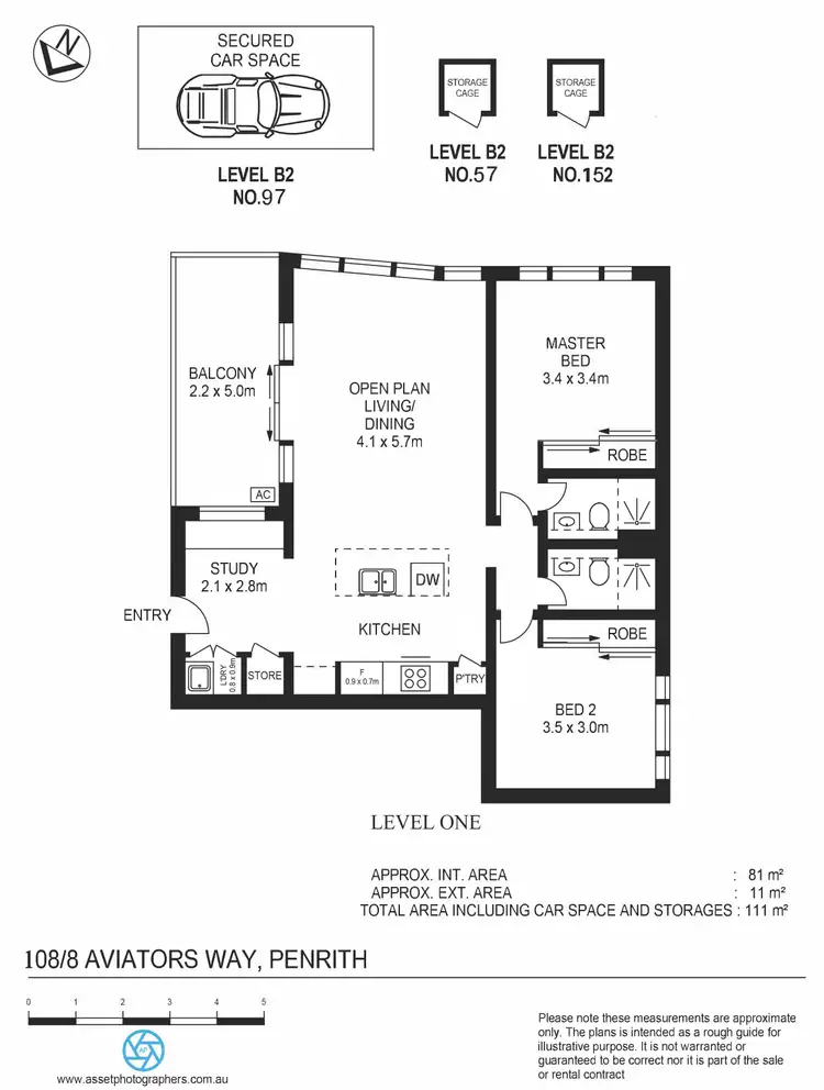 Floorplan of Homely apartment listing, 108/8 Aviators Way, Penrith NSW 2750