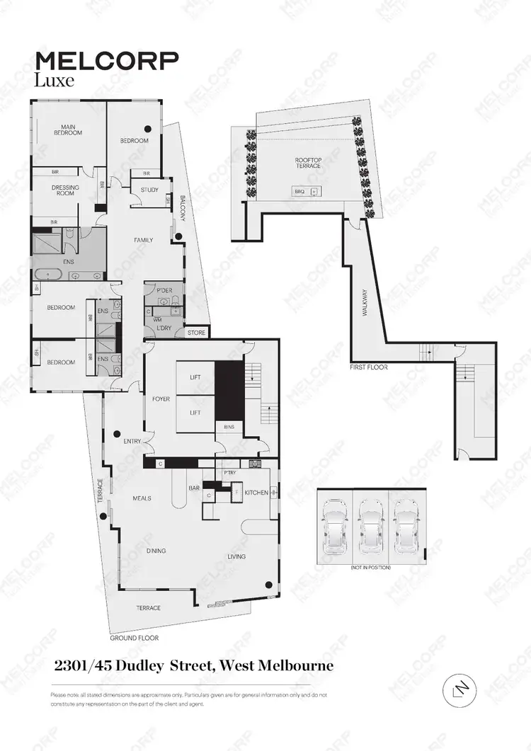 Floorplan of Homely apartment listing, 2301/45 Dudley Street, West Melbourne VIC 3003