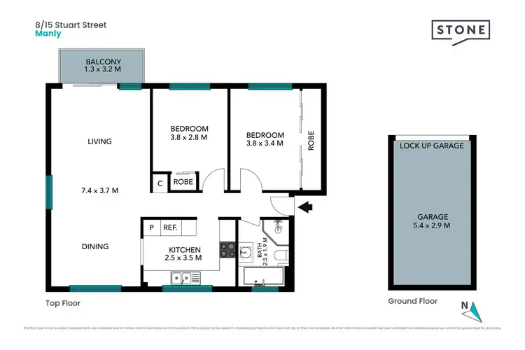 Floorplan of Homely apartment listing, 8/15 Stuart Street, Manly NSW 2095