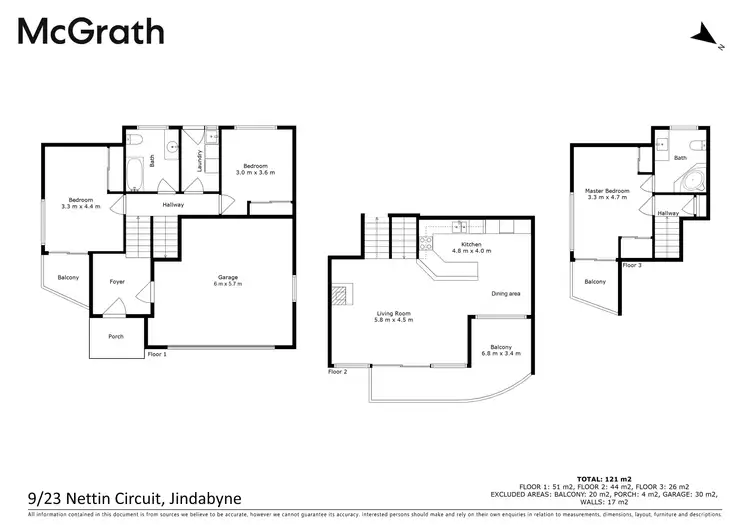 Floorplan of Homely townhouse listing, 9/23 Nettin Circuit, Jindabyne NSW 2627