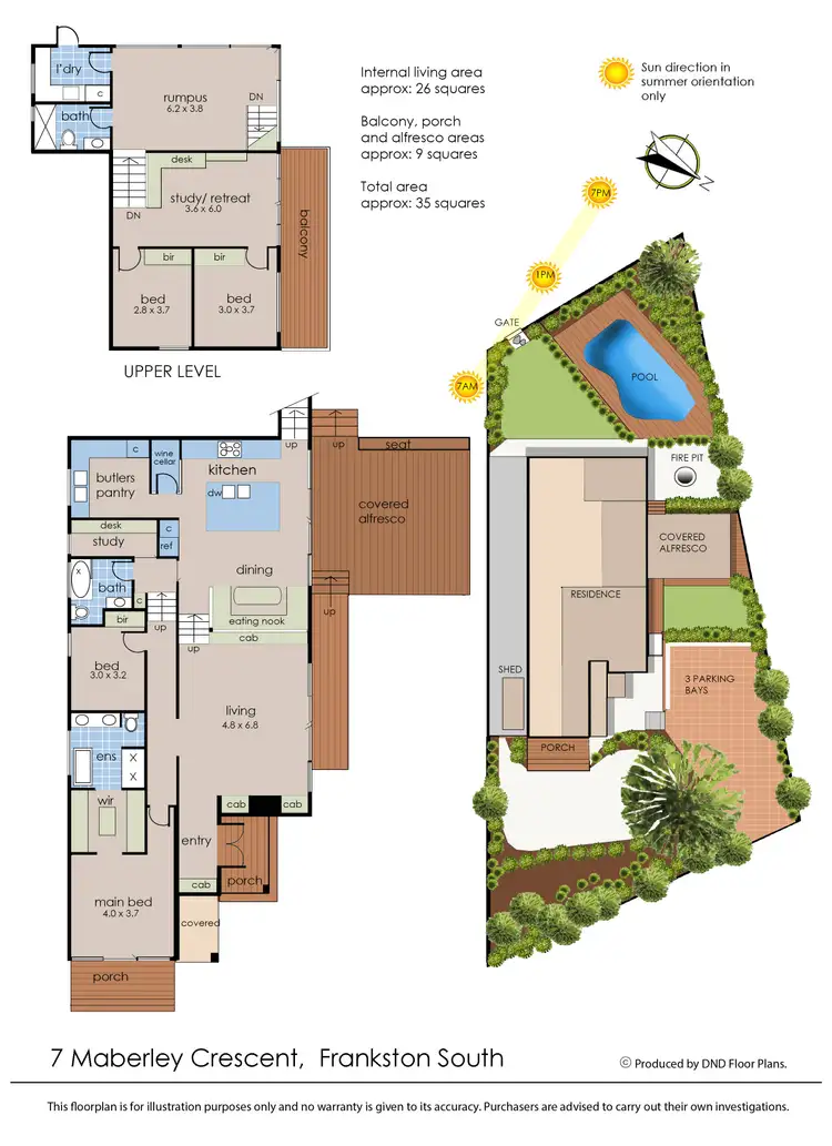 Floorplan of Homely house listing, 7 Maberley Crescent, Frankston South VIC 3199