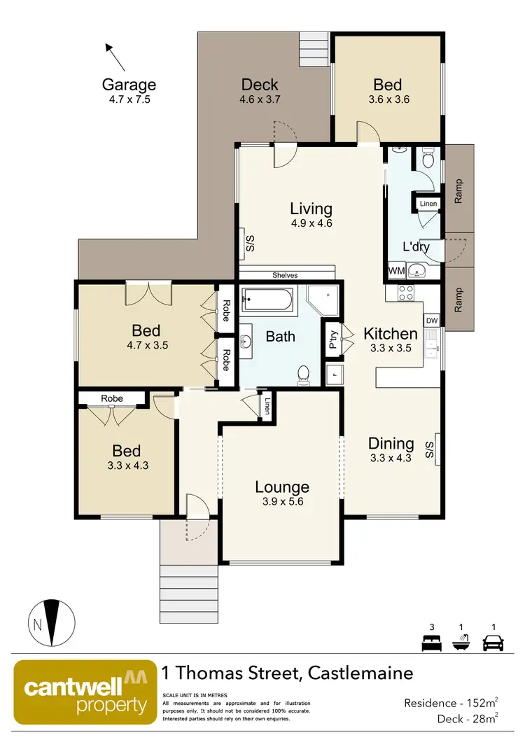Floorplan of Homely house listing, 1 Thomas Street, Castlemaine VIC 3450