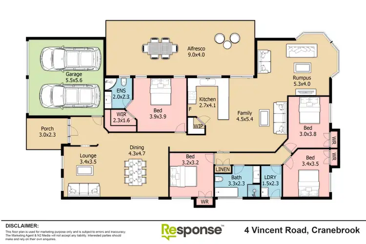 Floorplan of Homely house listing, 4 Vincent Road, Cranebrook NSW 2749