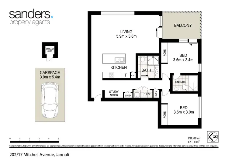 Floorplan of Homely unit listing, 202/17-23 Mitchell Avenue, Jannali NSW 2226