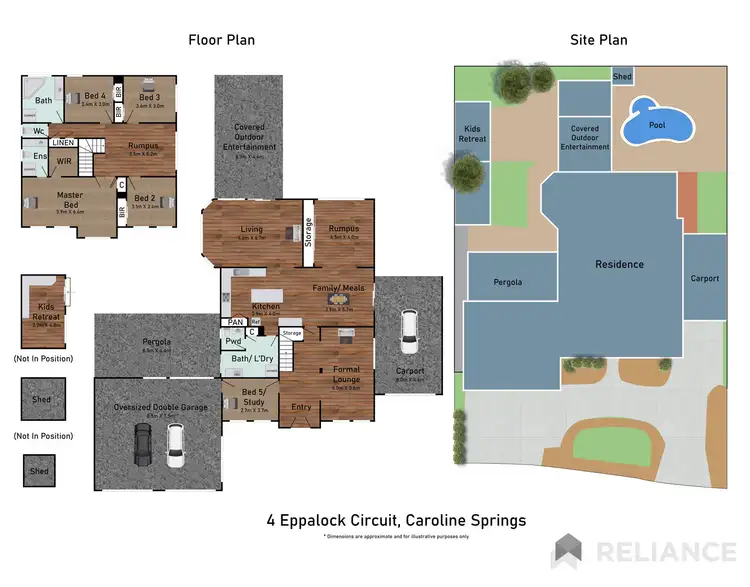 Floorplan of Homely house listing, 4 Eppalock Circuit, Caroline Springs VIC 3023