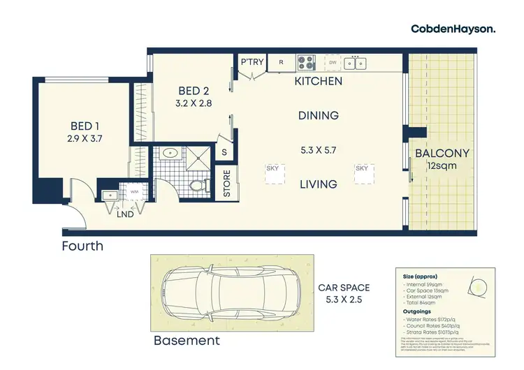 Floorplan of Homely apartment listing, 12/313A Homer Street, Earlwood NSW 2206