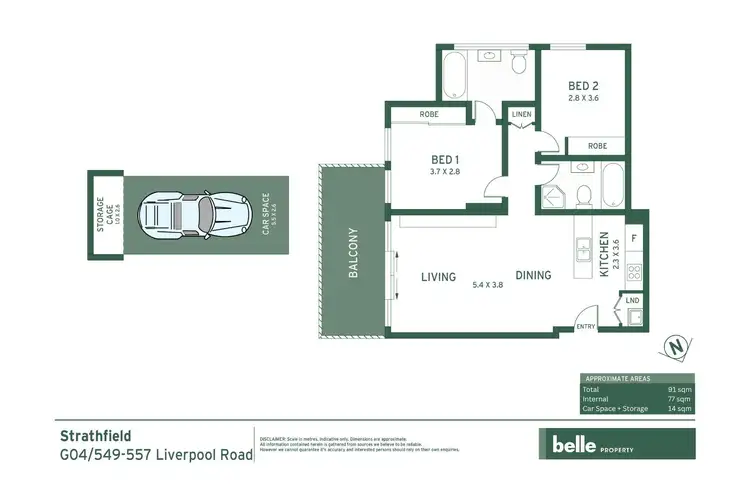 Floorplan of Homely apartment listing, G04/549-557 Liverpool Road, Strathfield NSW 2135