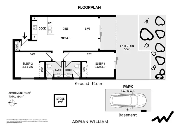 Floorplan of Homely apartment listing, G4/31-33 New Canterbury Road, Petersham NSW 2049