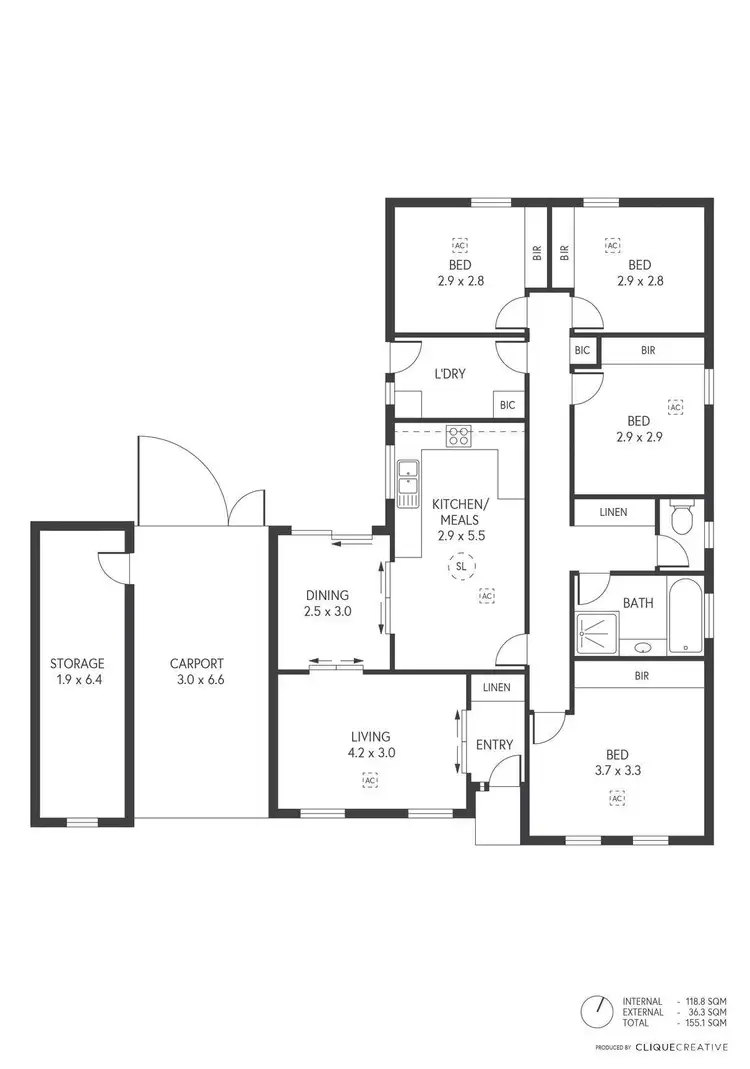 Floorplan of Homely house listing, 9 Inverbrackie Close, Woodside SA 5244