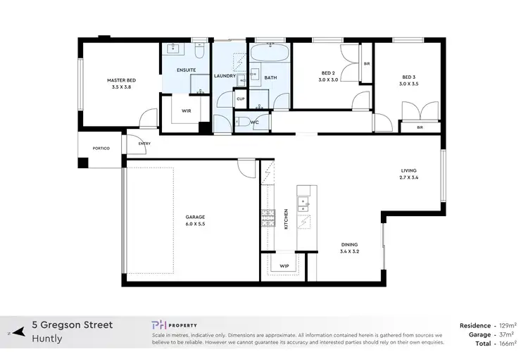 Floorplan of Homely house listing, 5 Gregson Street, Huntly VIC 3551