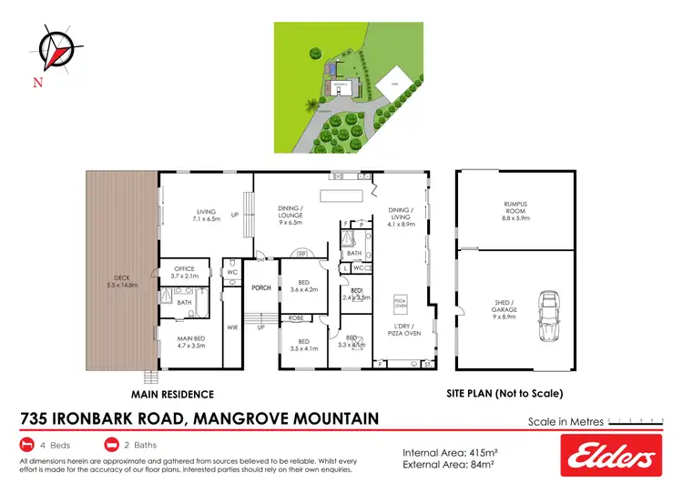 Floorplan of Homely rural property listing, 735 Ironbark Road, Mangrove Mountain NSW 2250