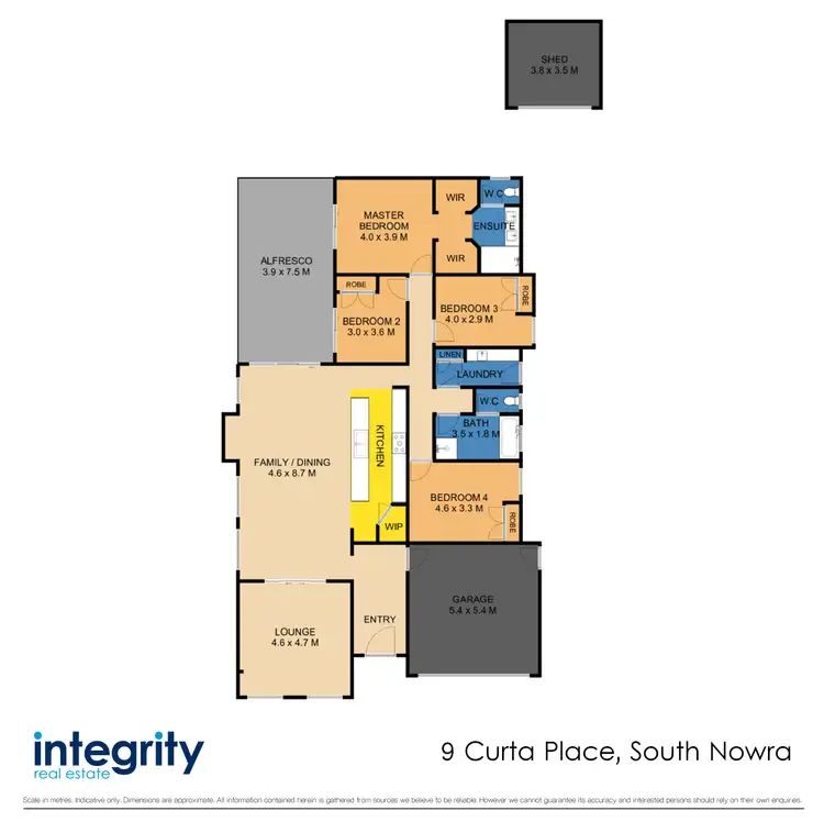 Floorplan of Homely house listing, 9 Curta Place, South Nowra NSW 2541