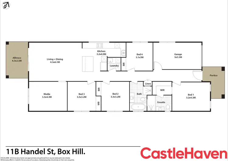 Floorplan of Homely house listing, 11B Handel Street, Box Hill NSW 2765