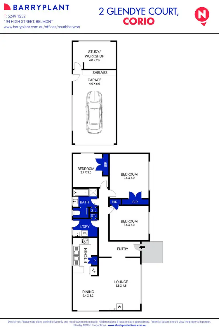 Floorplan of Homely house listing, 2 Glendye Court, Corio VIC 3214