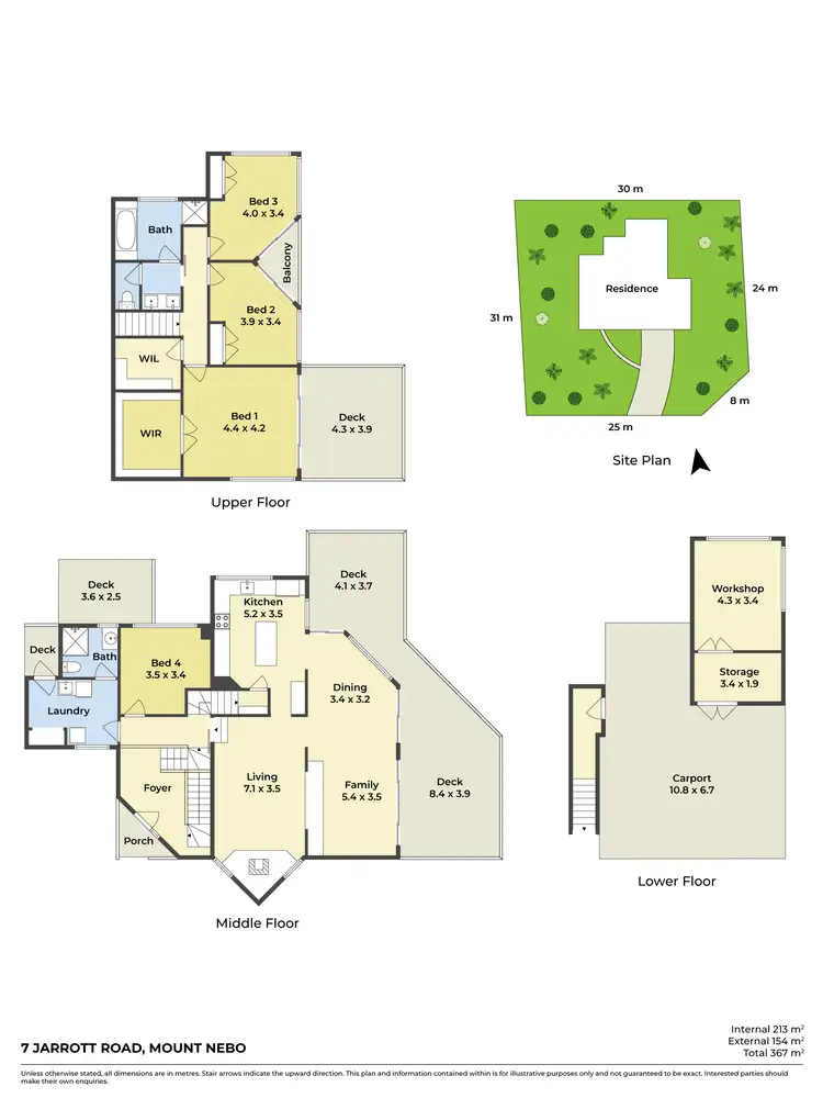 Floorplan of Homely house listing, 7 Jarrott Road, Mount Nebo QLD 4520