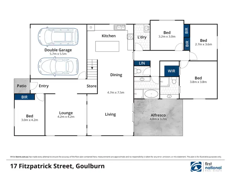 Floorplan of Homely house listing, 17 Fitzpatrick Street, Goulburn NSW 2580