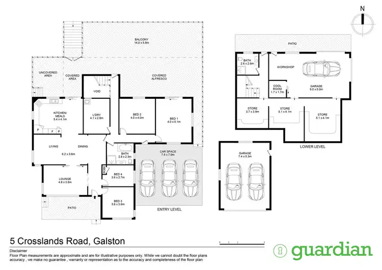 Floorplan of Homely rural property listing, 5 Crosslands Road, Galston NSW 2159