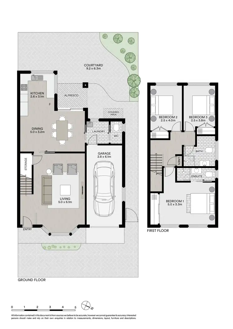 Floorplan of Homely semi-detached listing, 2/5A Neil Street, Epping NSW 2121