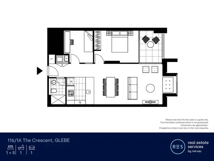 Floorplan of Homely apartment listing, 116/1A The Crescent, Glebe NSW 2037