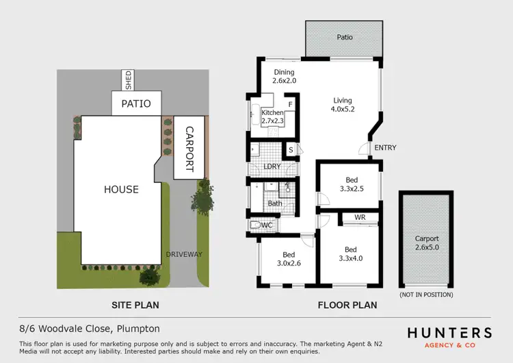 Floorplan of Homely villa listing, 8/6 Woodvale Close, Plumpton NSW 2761