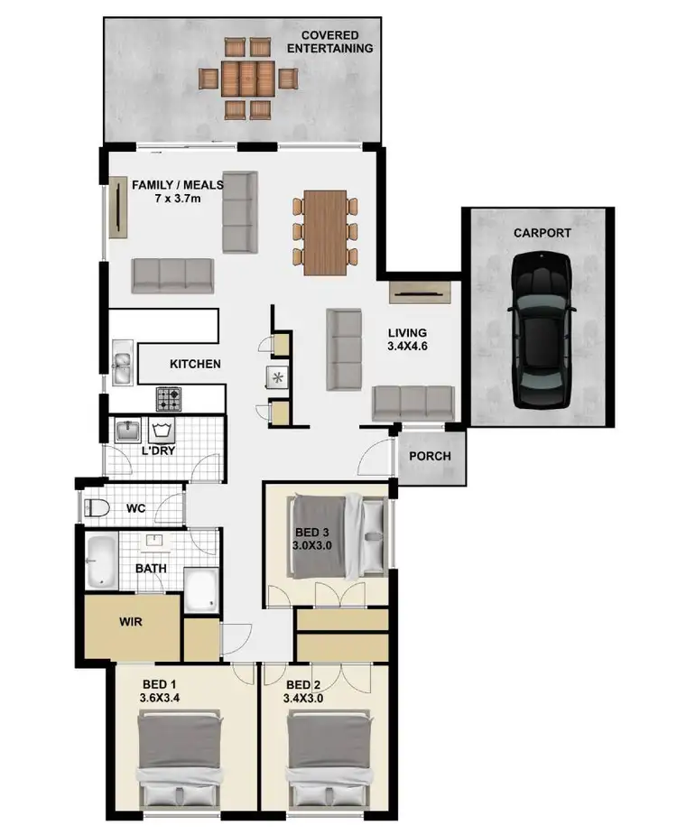 Floorplan of Homely house listing, 28 Clifton Crescent, Durack QLD 4077