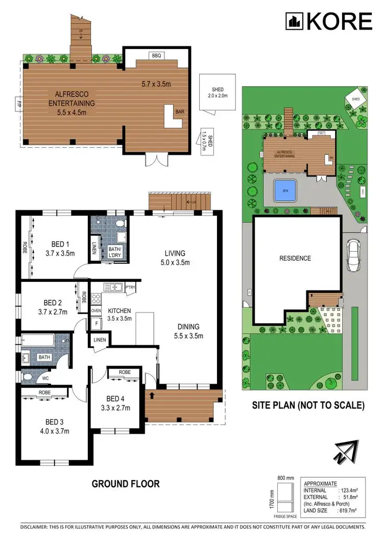 Floorplan of Homely house listing, 57 Lantana Road, Engadine NSW 2233