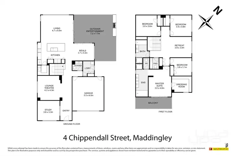 Floorplan of Homely house listing, 4 Chippendall Street, Maddingley VIC 3340