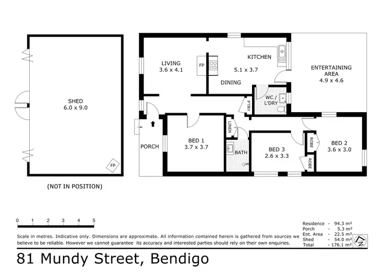 Floorplan of Homely house listing, 81 Mundy Street, Bendigo VIC 3550