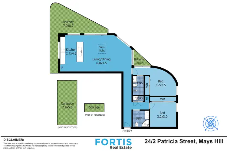 Floorplan of Homely unit listing, 24/2 Patricia Street, Mays Hill NSW 2145