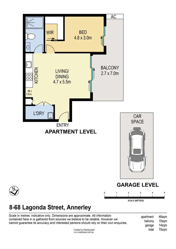 Floorplan of Homely unit listing, 8/68 Lagonda Street, Annerley QLD 4103