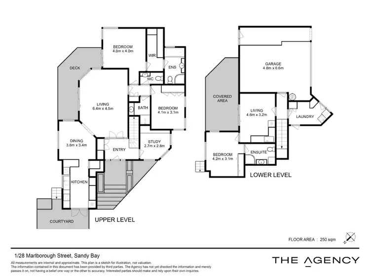 Floorplan of Homely unit listing, 1/28 Marlborough Street, Sandy Bay TAS 7005