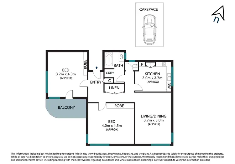 Floorplan of Homely unit listing, 7/129 Lawson Street, Hamilton NSW 2303