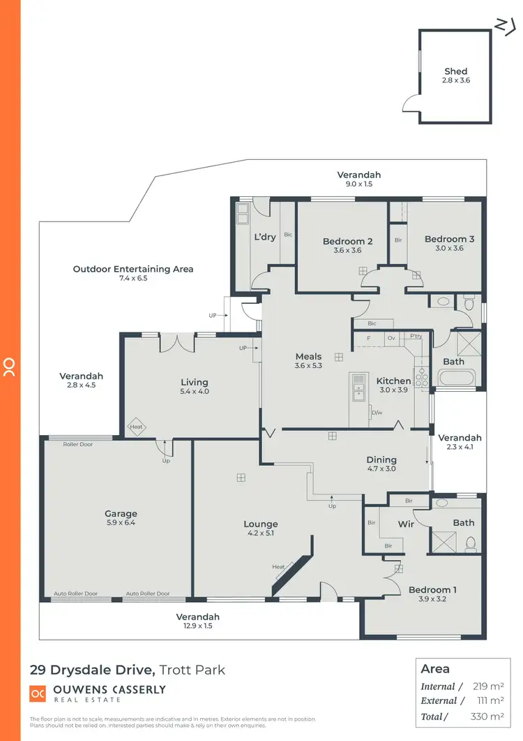 Floorplan of Homely house listing, 29 Drysdale Drive, Trott Park SA 5158