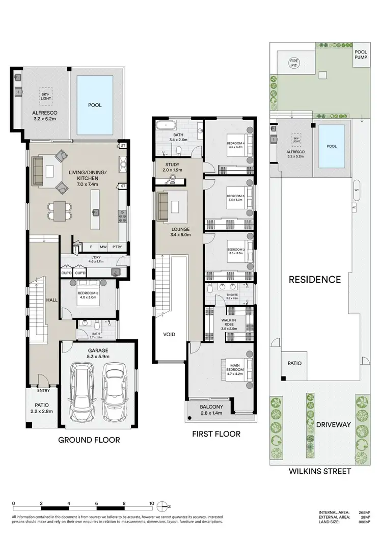 Floorplan of Homely semi-detached listing, 54A Wilkins Street, Bankstown NSW 2200