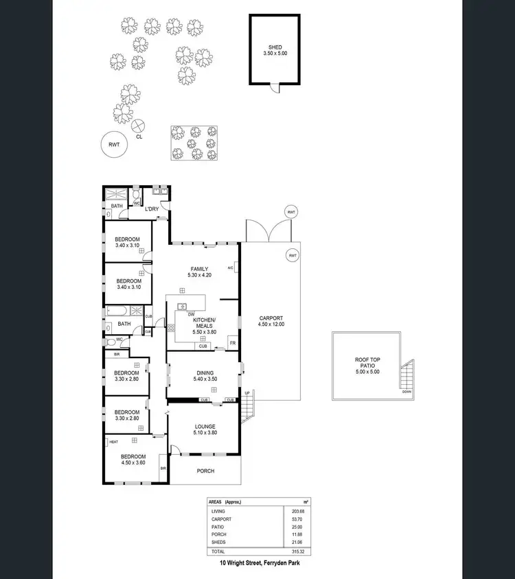 Floorplan of Homely house listing, 10 Wright Street, Ferryden Park SA 5010
