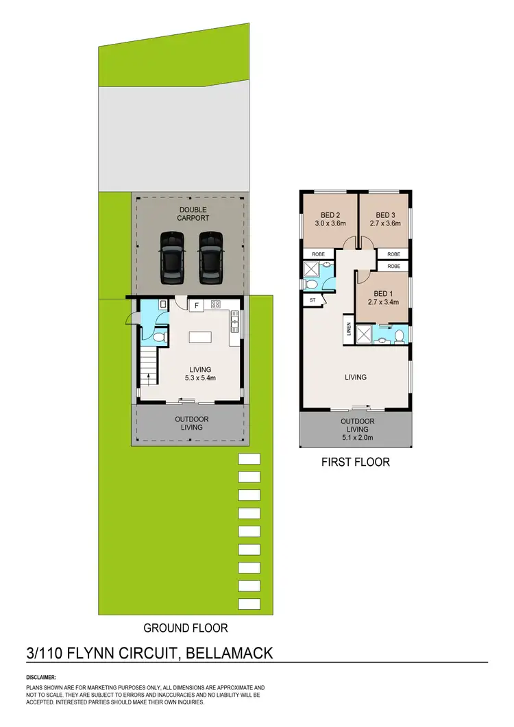 Floorplan of Homely townhouse listing, 3/110 Flynn Circuit, Bellamack NT 832