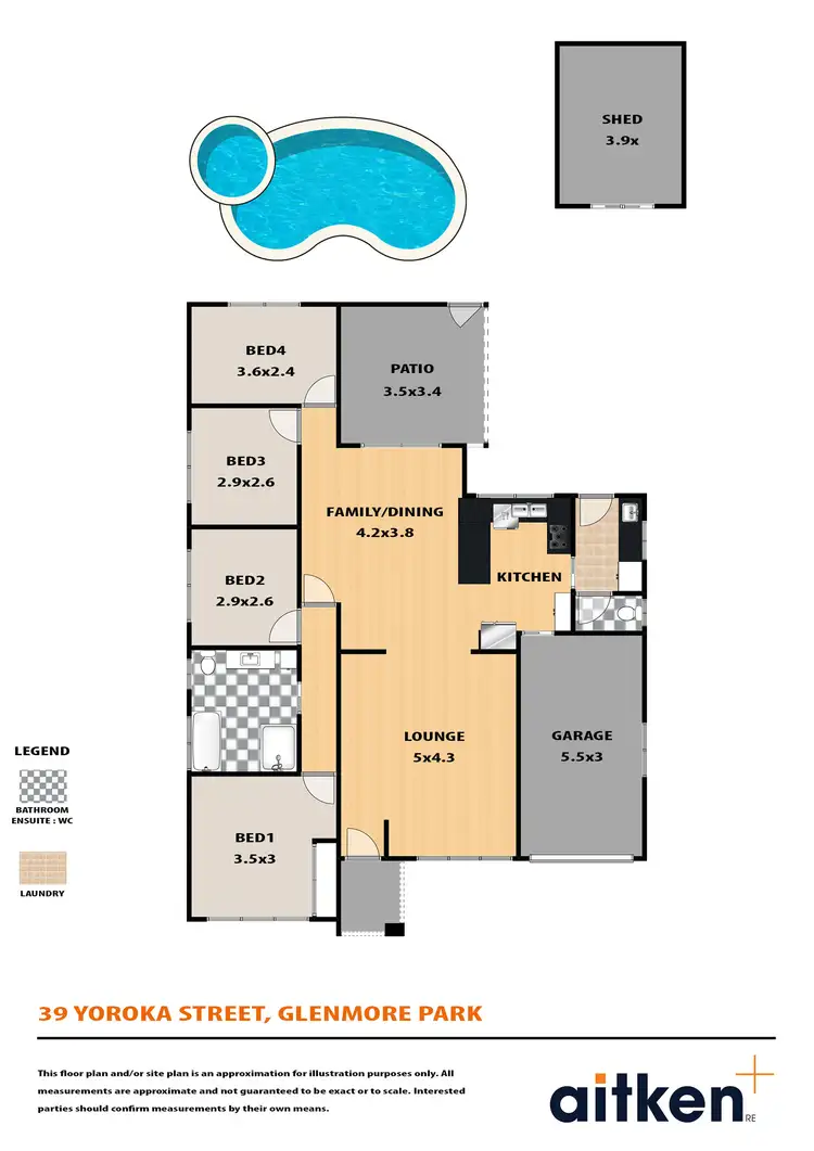 Floorplan of Homely house listing, 39 Yuroka Street, Glenmore Park NSW 2745