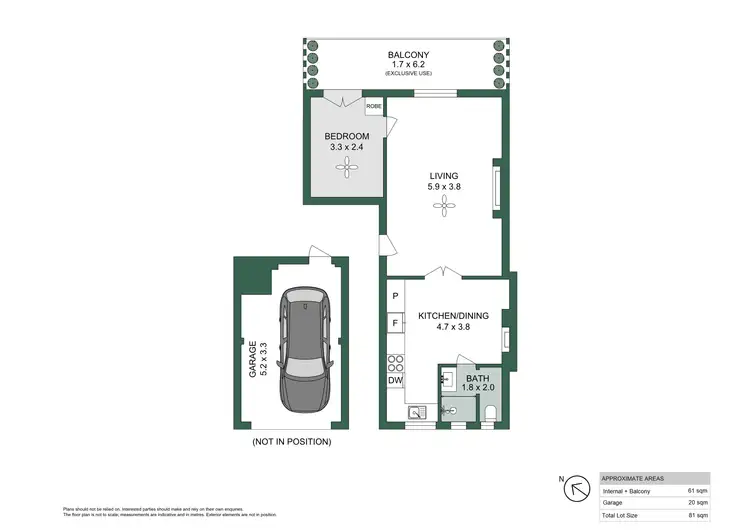 Floorplan of Homely apartment listing, 10/16-18 Nicholson Street, Balmain East NSW 2041