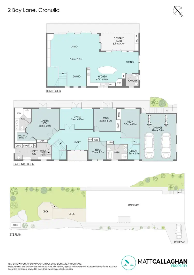 Floorplan of Homely house listing, 2 Bay Lane, Cronulla NSW 2230