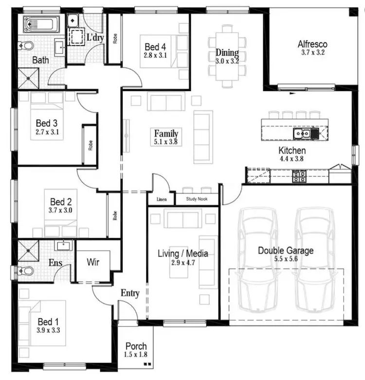 Floorplan of Homely house listing, Address available on request
