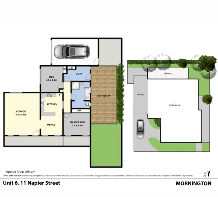 Floorplan of Homely unit listing, 6/11 Napier Street, Mornington VIC 3931