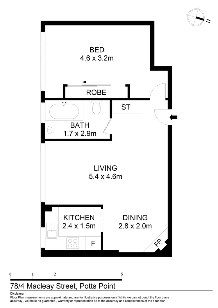 Floorplan of Homely unit listing, 78/4 Macleay Street, Potts Point NSW 2011