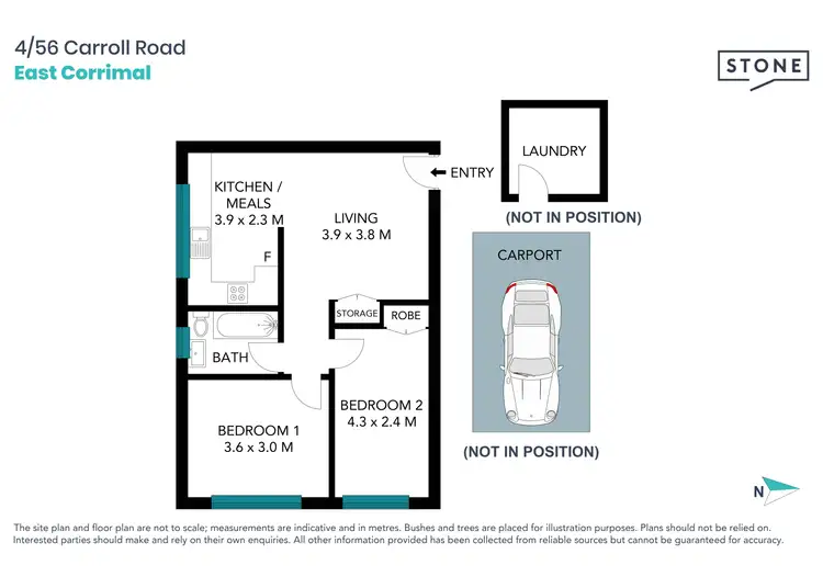 Floorplan of Homely unit listing, 4/56 Carroll Road, East Corrimal NSW 2518