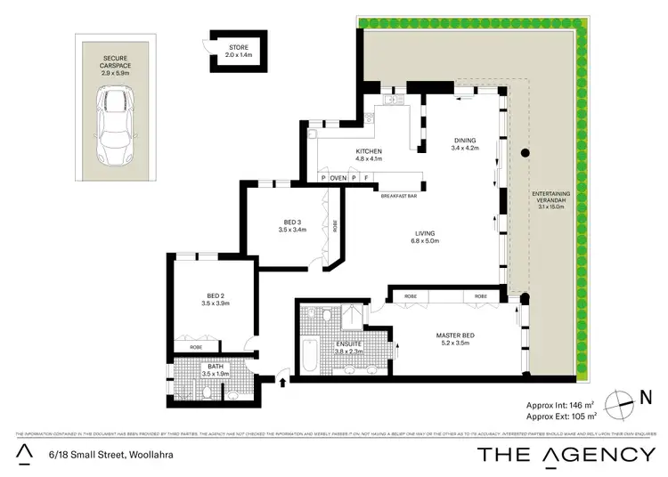 Floorplan of Homely apartment listing, 6/18 Small Street, Woollahra NSW 2025