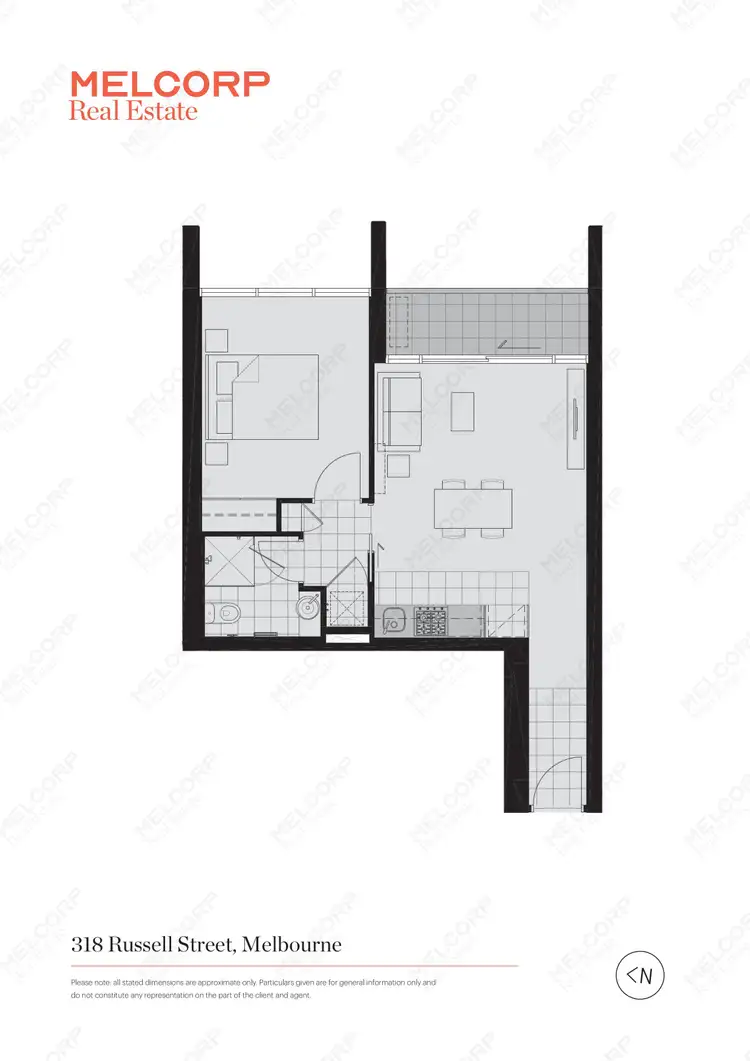 Floorplan of Homely apartment listing, 2005/318 Russell Street, Melbourne VIC 3000
