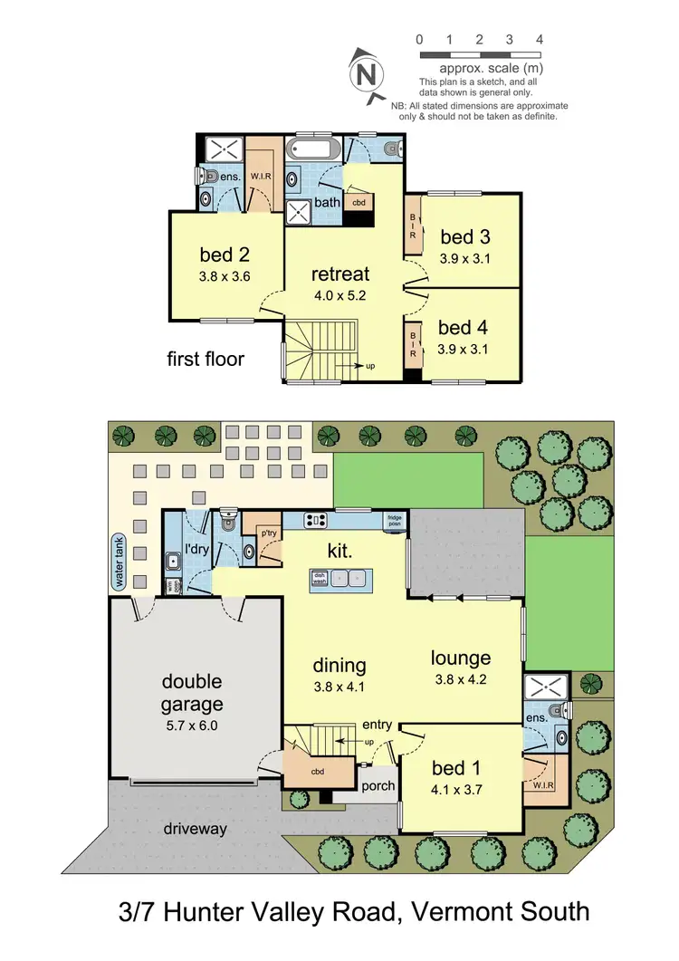 Floorplan of Homely townhouse listing, 3/7 Hunter Valley Road, Vermont South VIC 3133
