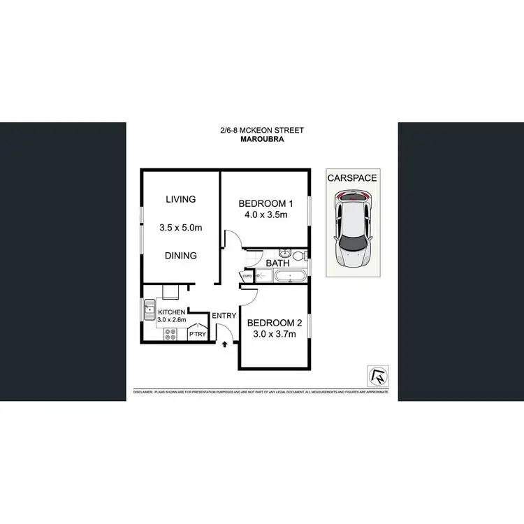 Floorplan of Homely apartment listing, 2/6-8 McKeon Street, Maroubra NSW 2035