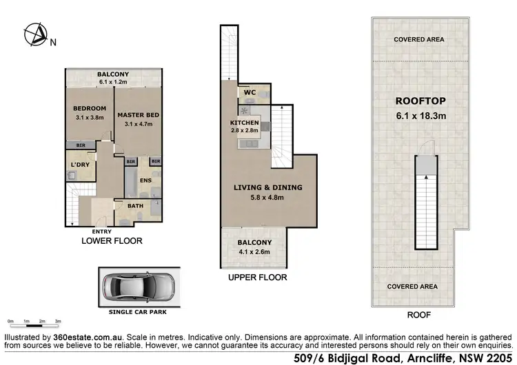 Floorplan of Homely apartment listing, 509/6 Bidjigal Road, Arncliffe NSW 2205