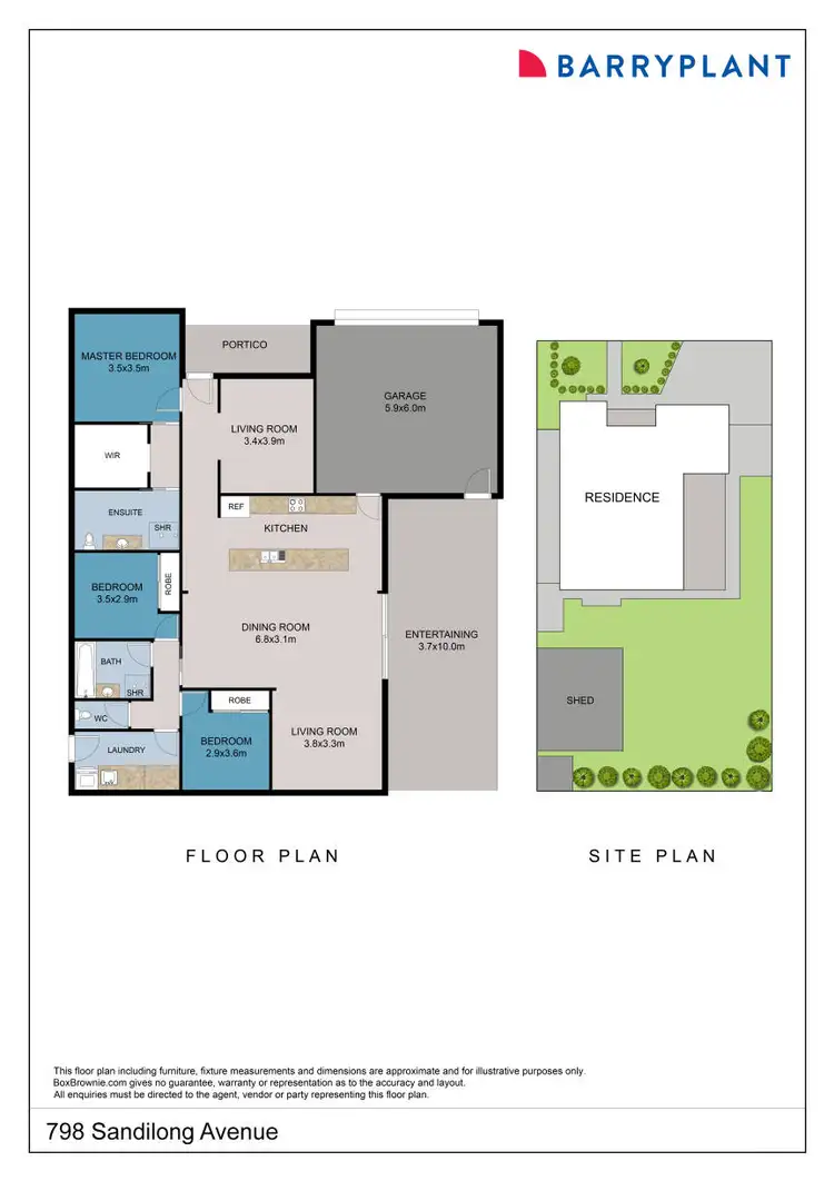 Floorplan of Homely house listing, 798 Sandilong Avenue, Irymple VIC 3498